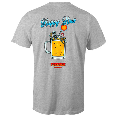 IS IT STILL HAPPY HOUR? - Mens T-Shirt - BACK PRINT