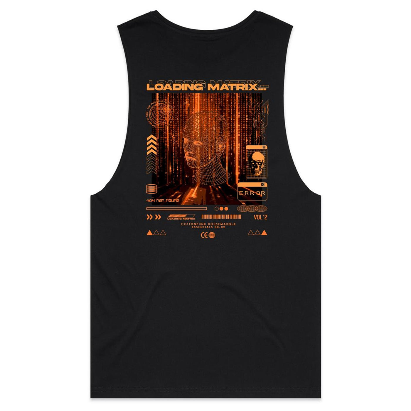 LOADING MATRIX 2 - Mens Sleeveless T-Shirt - BACK PRINT