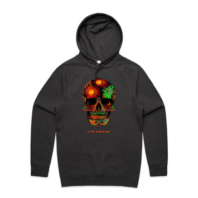 DEATH BY SUNSET - Mens Pocket Hoodie - FRONT PRINT