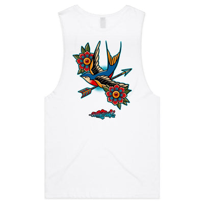 BIRD OF PREY - Mens Sleeveless T-Shirt - BACK PRINT