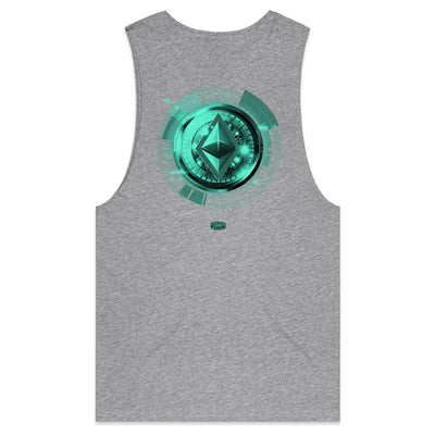 ETHEREUM III - Mens Sleeveless T-Shirt - BACK PRINT