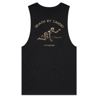 DEATH BY CARDIO - Mens Sleeveless T-Shirt - BACK PRINT