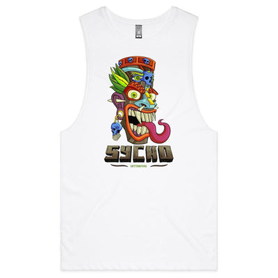 SYCHO - Mens Sleeveless T-Shirt - FRONT PRINT