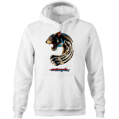 PANTHER (RT) - Mens Pocket Hoodie - FRONT PRINT