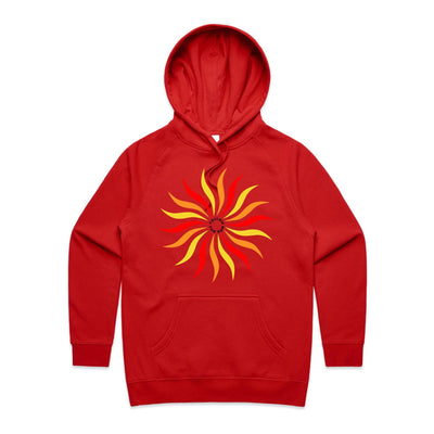 FOLLOW THE SUN (W) - Womens Pocket Hoodie - FRONT PRINT