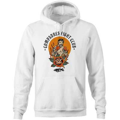 COMPADRES - Mens Pocket Hoodie - FRONT PRINT