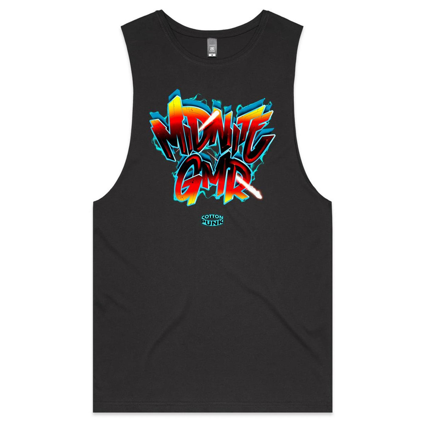 MIDNITE GMR - Mens Sleeveless T-Shirt - FRONT PRINT