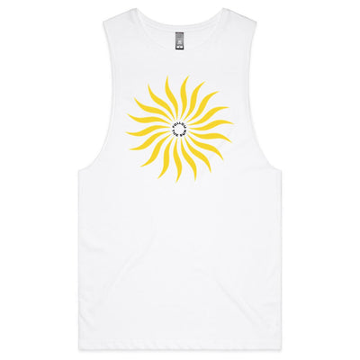 FOLLOW THE SUN II - Mens Sleeveless T-Shirt - FRONT PRINT