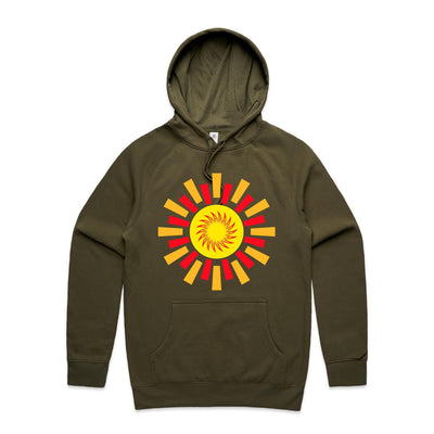 SUNDANCE II (R) - Mens Pocket Hoodie - FRONT PRINT