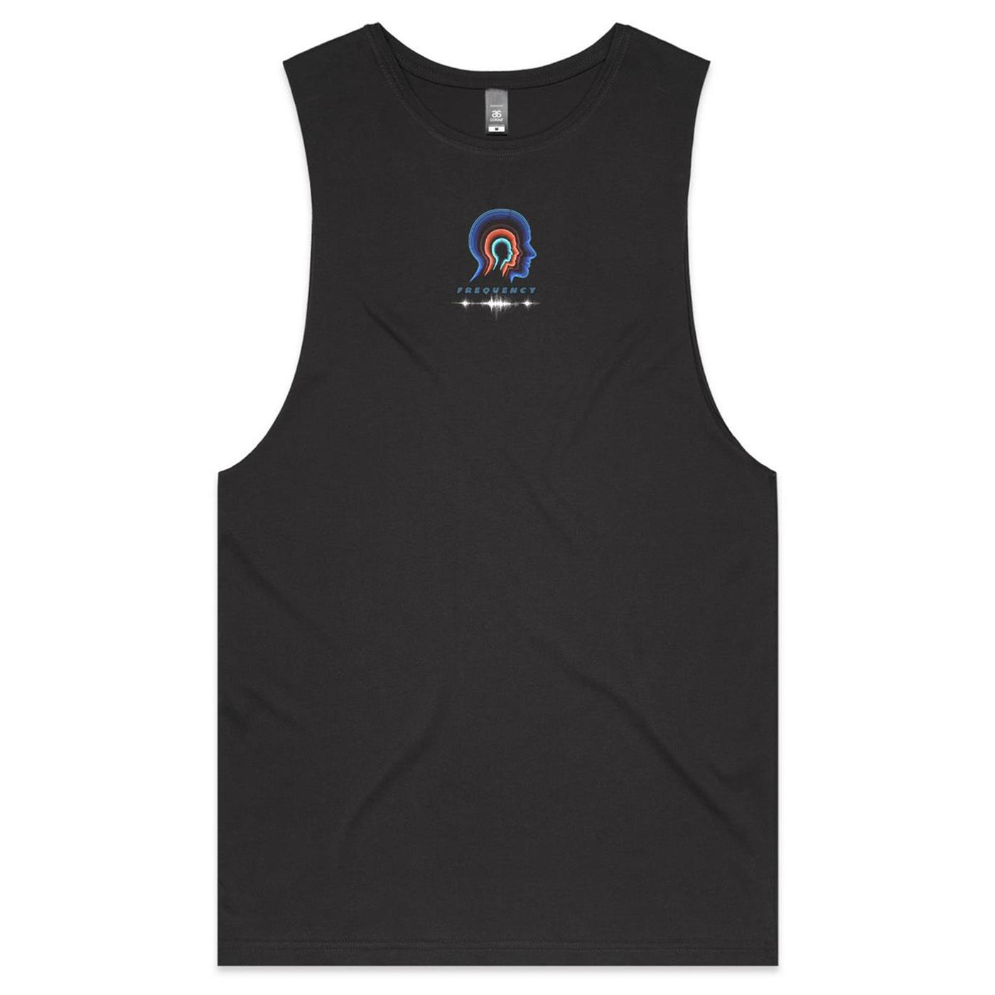 FREQUENCY - Mens Sleeveless T-Shirt - BACK PRINT