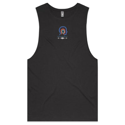 FREQUENCY - Mens Sleeveless T-Shirt - BACK PRINT