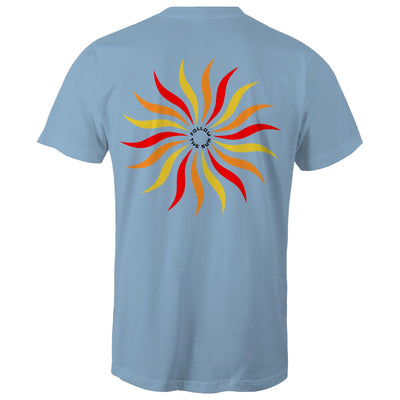 FOLLOW THE SUN - Mens T-Shirt - BACK PRINT