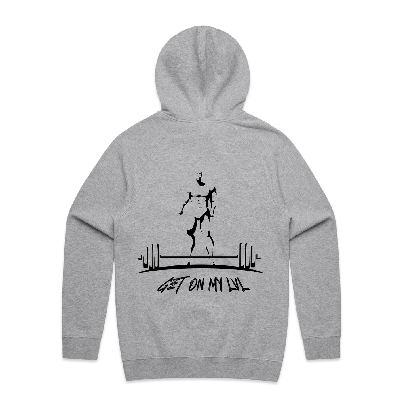 GET ON MY LVL - Mens Pocket Hoodie - BACK PRINT