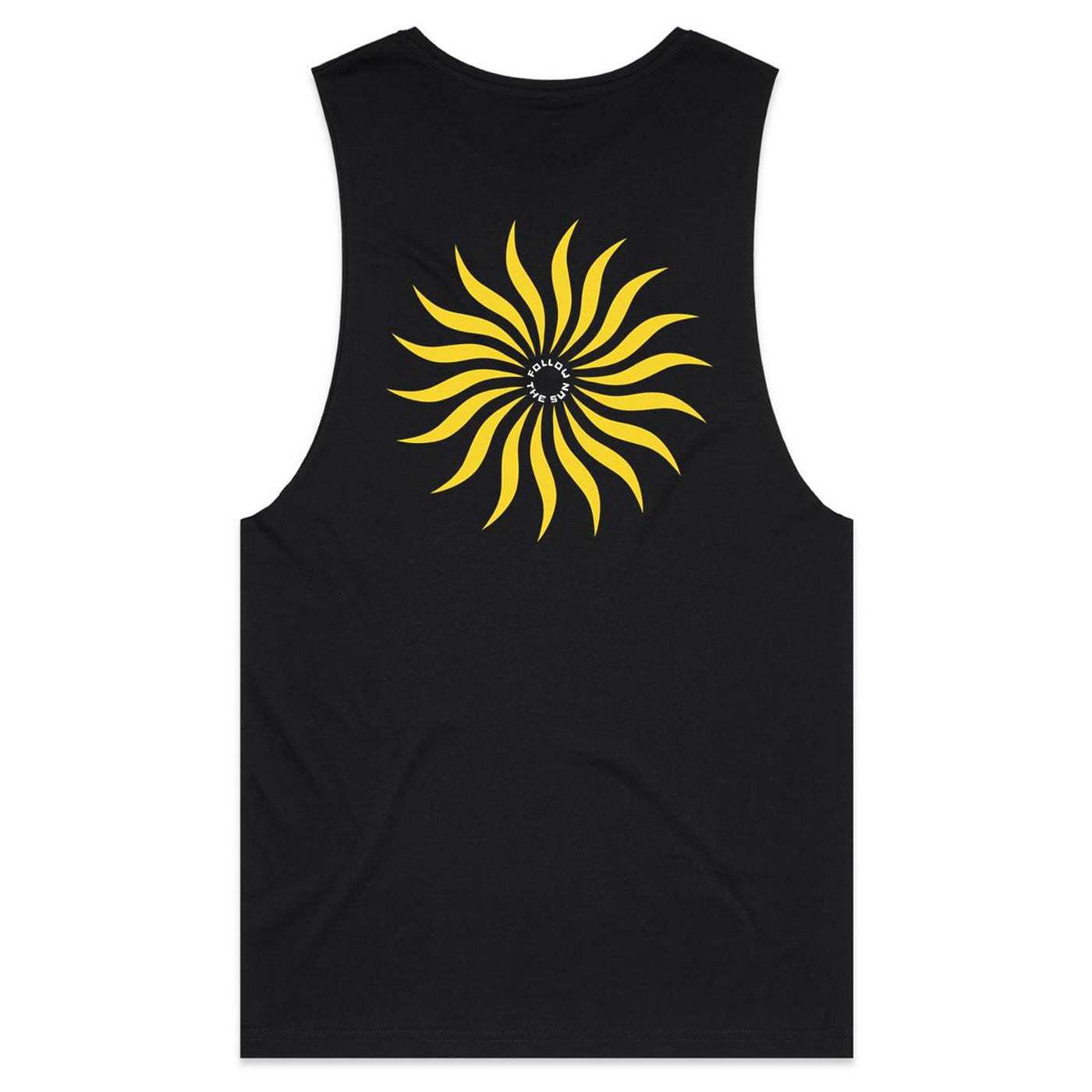 FOLLOW THE SUN II - Mens Sleeveless T-Shirt - BACK PRINT