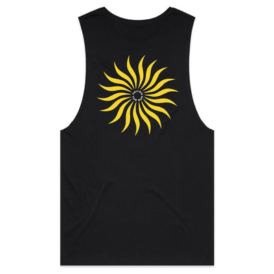 FOLLOW THE SUN II - Mens Sleeveless T-Shirt - BACK PRINT