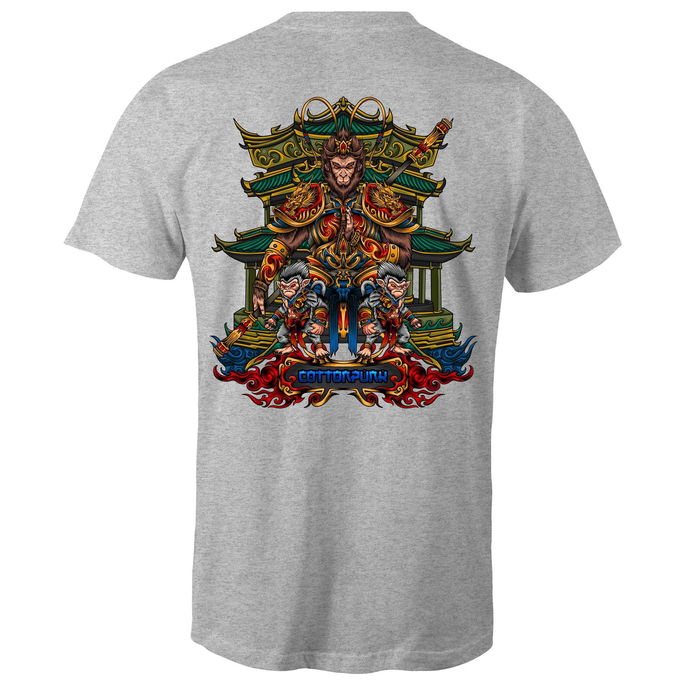 MONKEY KING - Mens T-Shirt - BACK PRINT