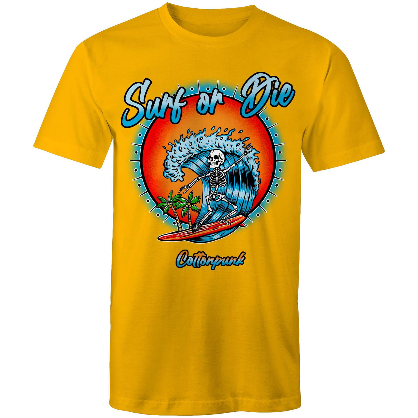 DYING FOR A SURF - Mens T-Shirt - FRONT PRINT