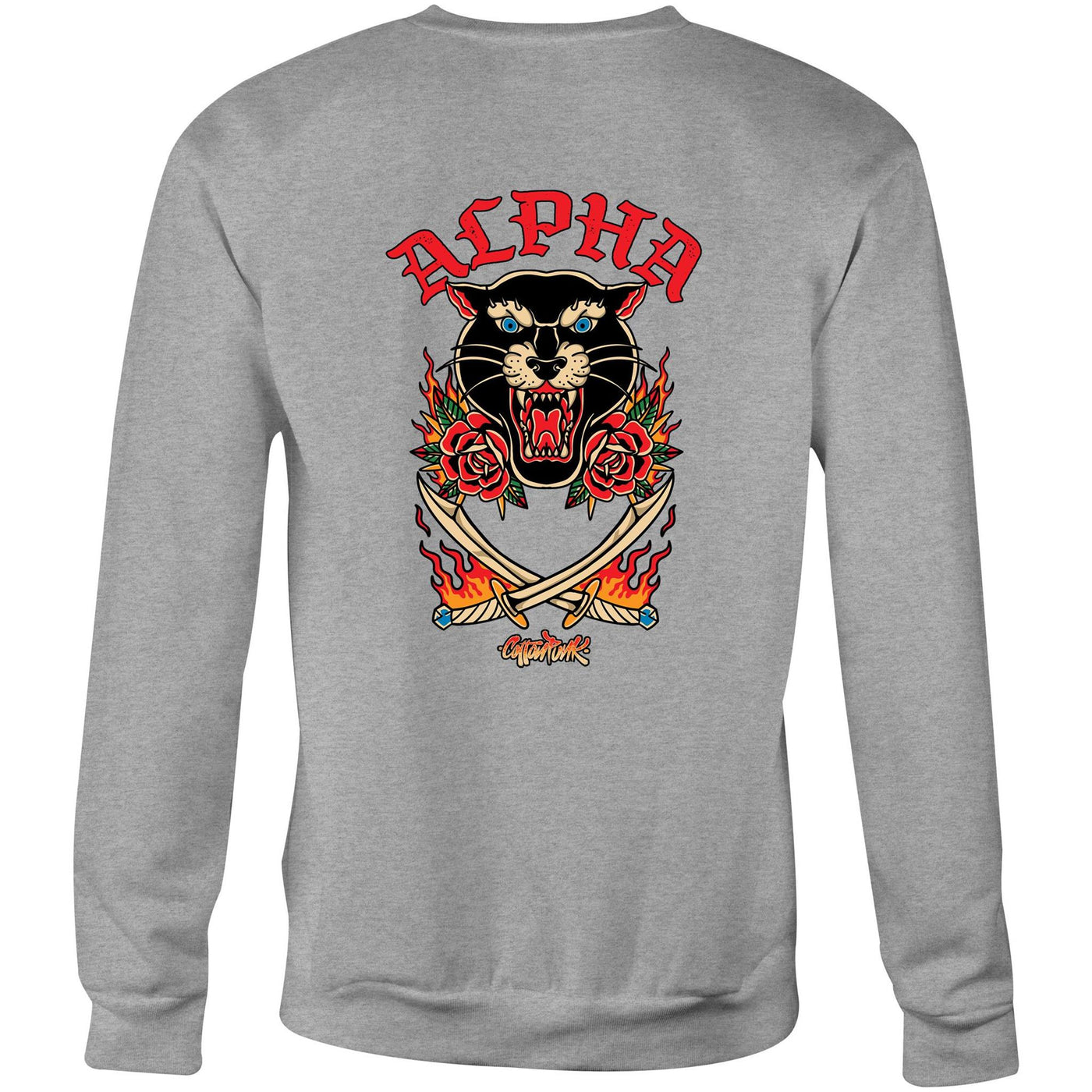 ALPHA - Mens Sweatshirt - BACK PRINT