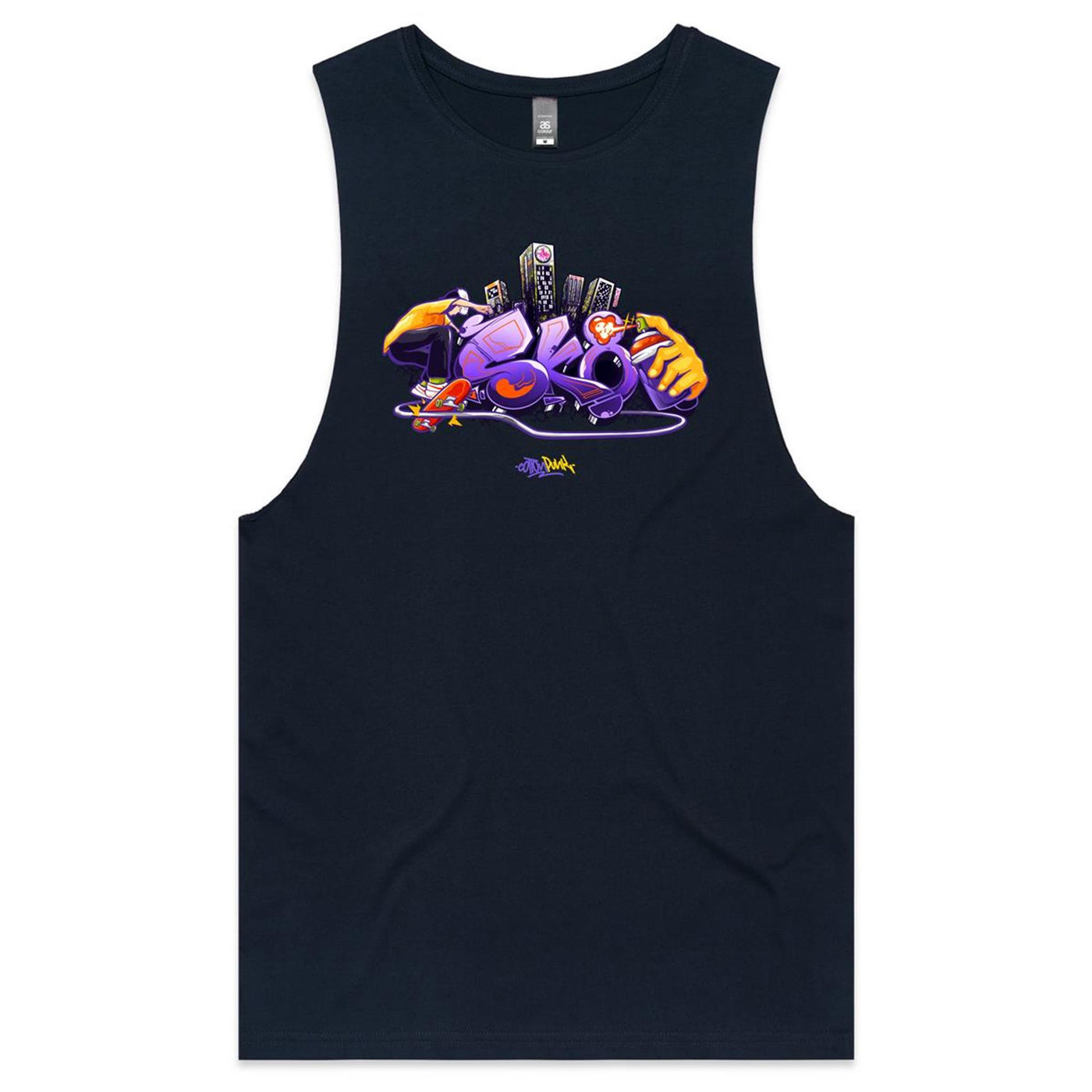 SK8 - Mens Sleeveless T-Shirt - FRONT PRINT