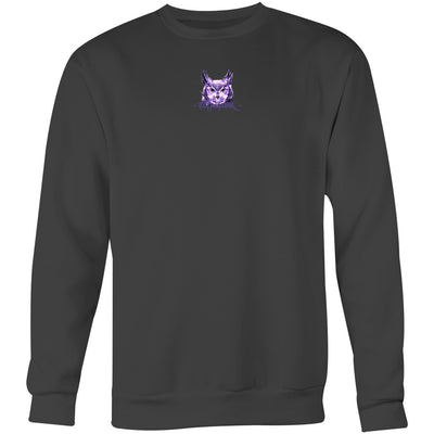 NIGHT HUNTER (W) - Womens Sweatshirt - BACK PRINT