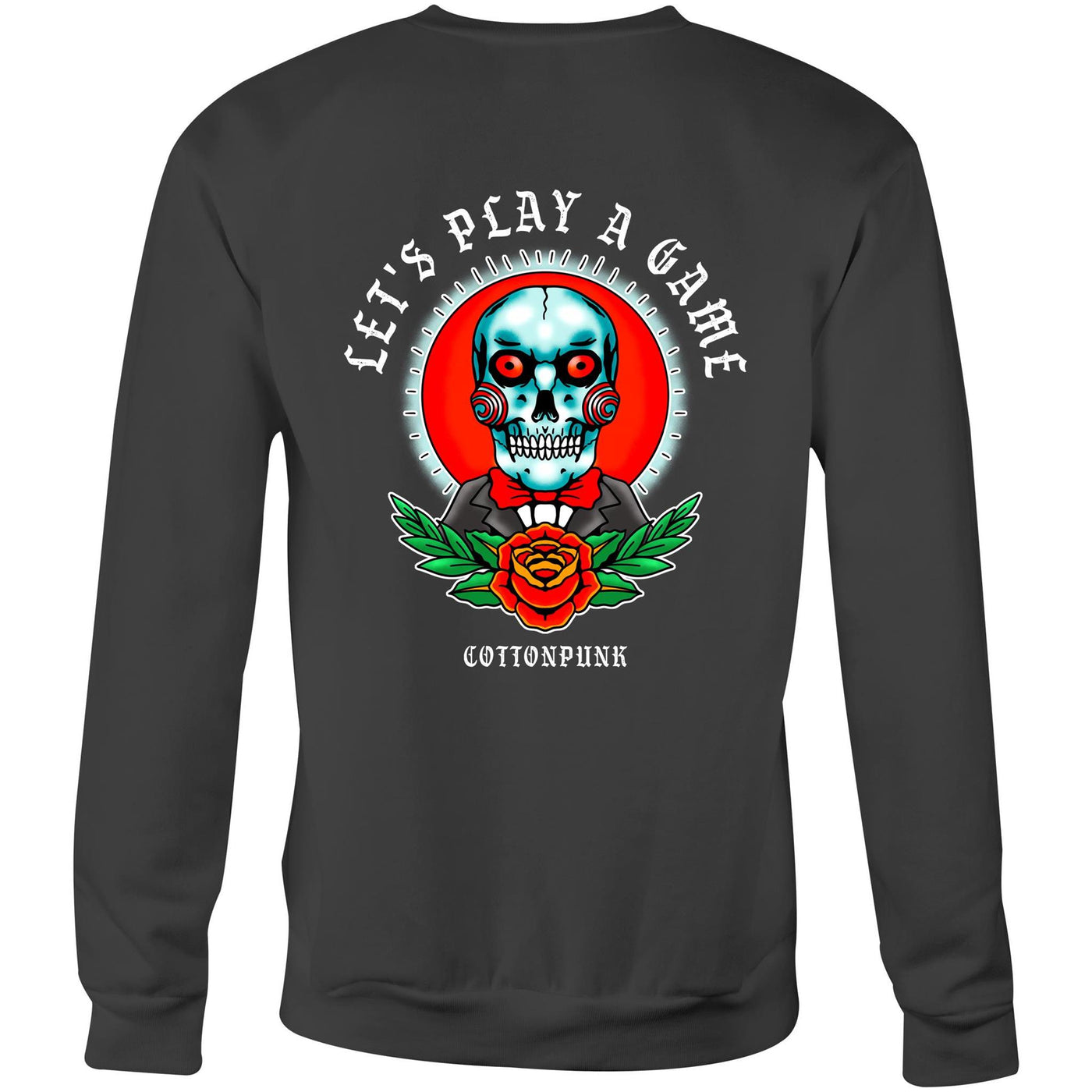 LET'S PLAY A GAME - Mens Sweatshirt - BACK PRINT