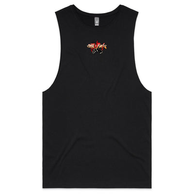 LONE WOLF - Mens Sleeveless T-Shirt - BACK PRINT