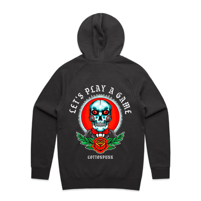 LET'S PLAY A GAME - Mens Pocket Hoodie - BACK PRINT