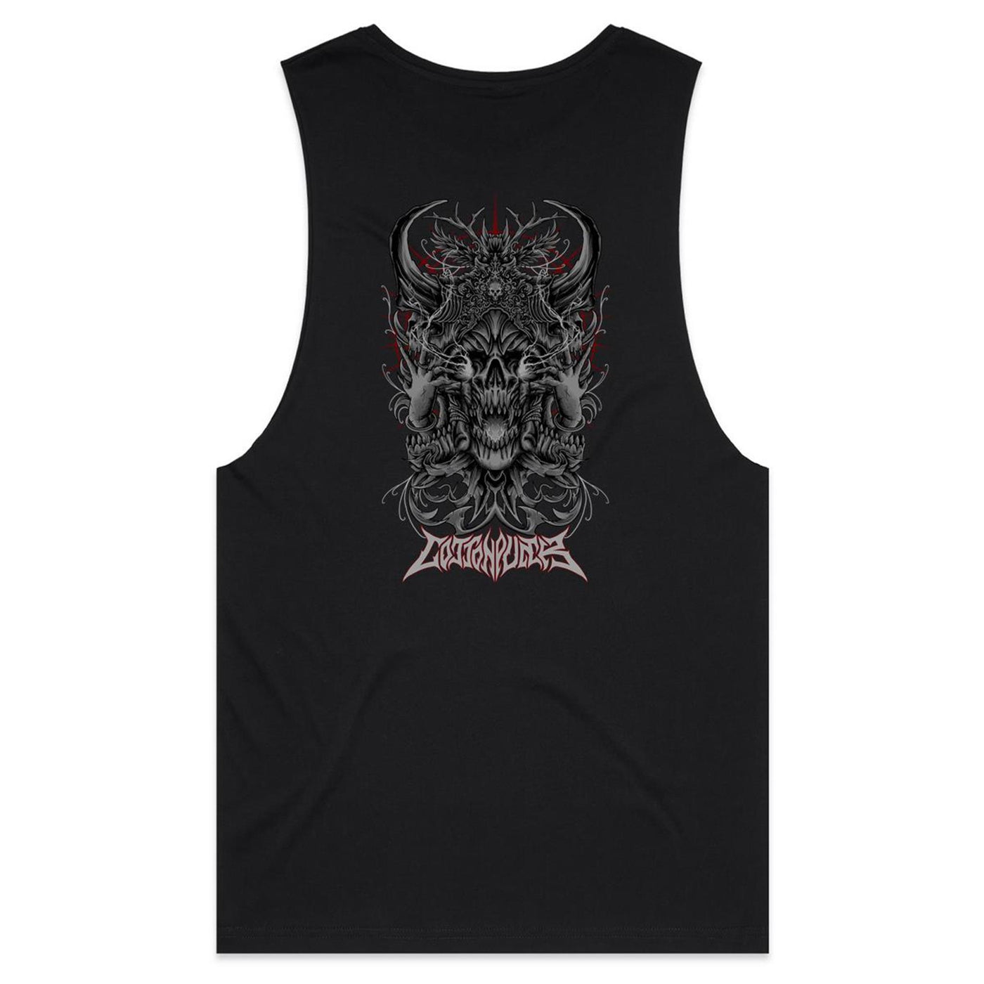 BLACK MAGIC - Mens Sleeveless T-Shirt - BACK PRINT