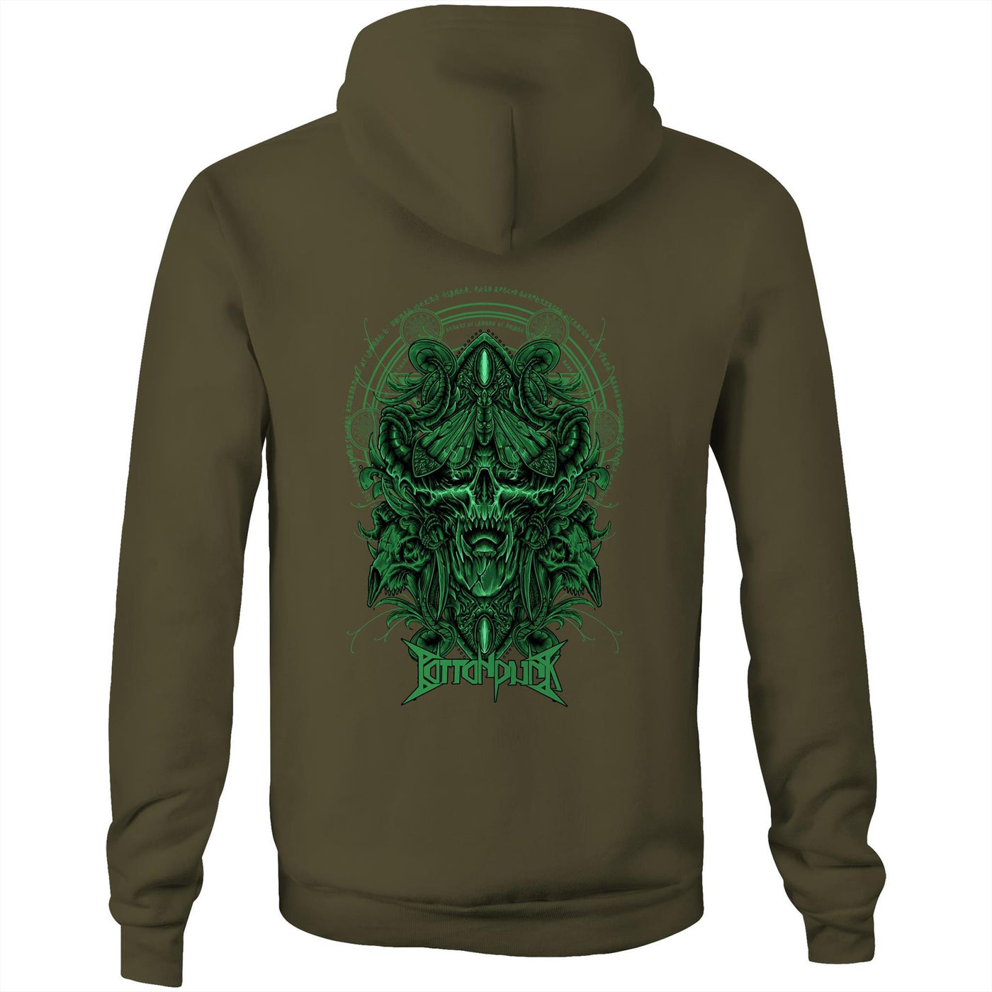 DEATHMOTH II - Mens Pocket Hoodie - BACK PRINT