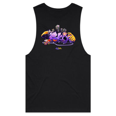 SK8 - Mens Sleeveless T-Shirt - BACK PRINT