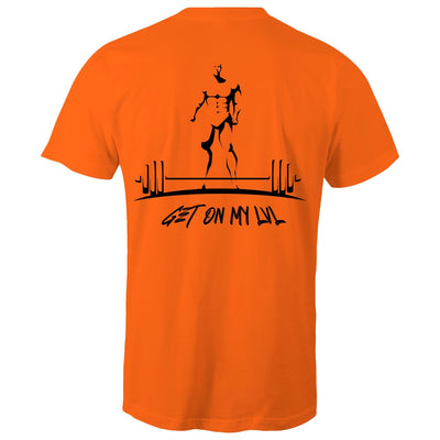 GET ON MY LVL - Mens T-Shirt - BACK PRINT