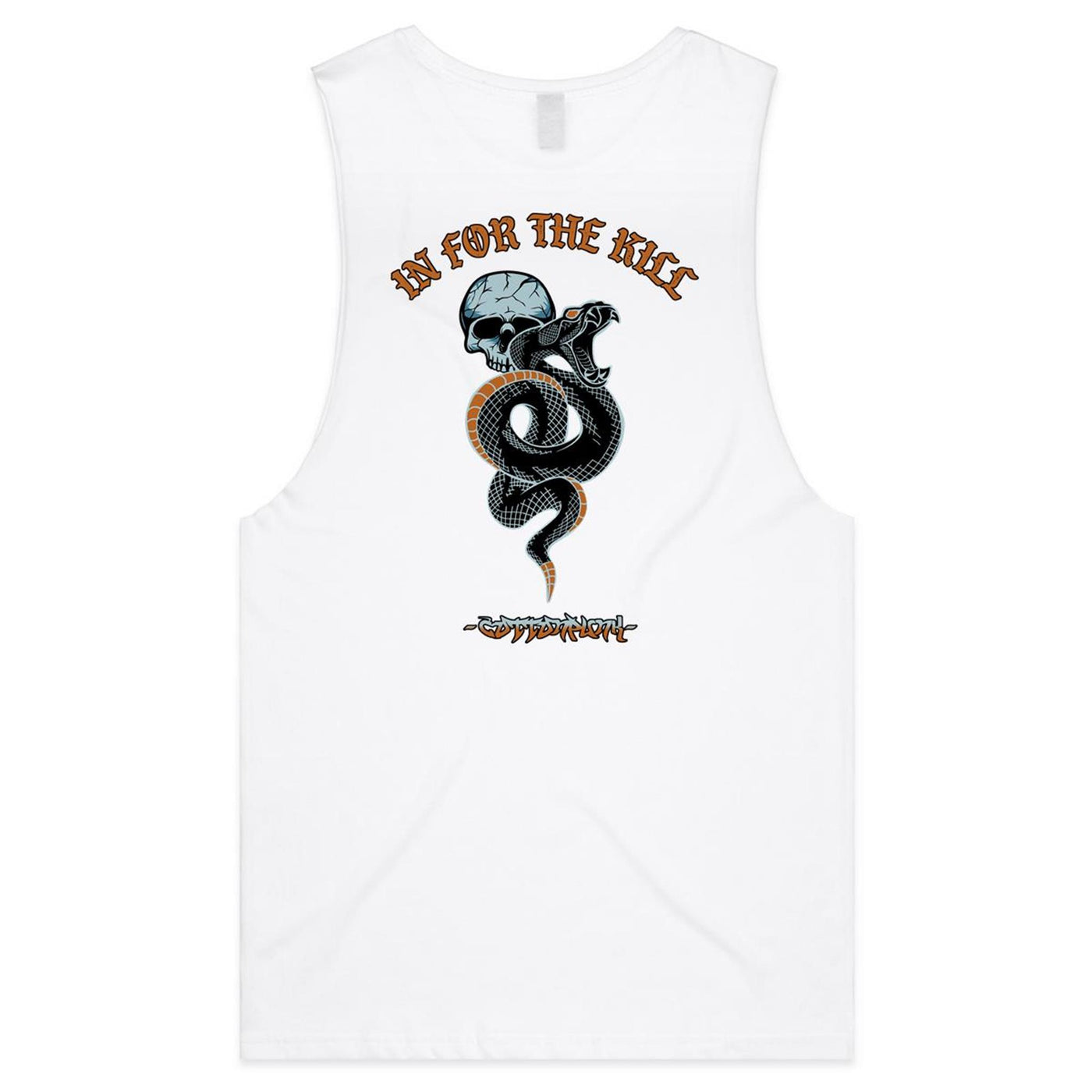 IN FOR THE KILL - Mens Sleeveless T-Shirt - BACK PRINT