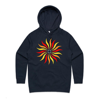 FOLLOW THE SUN (W) - Womens Pocket Hoodie - FRONT PRINT