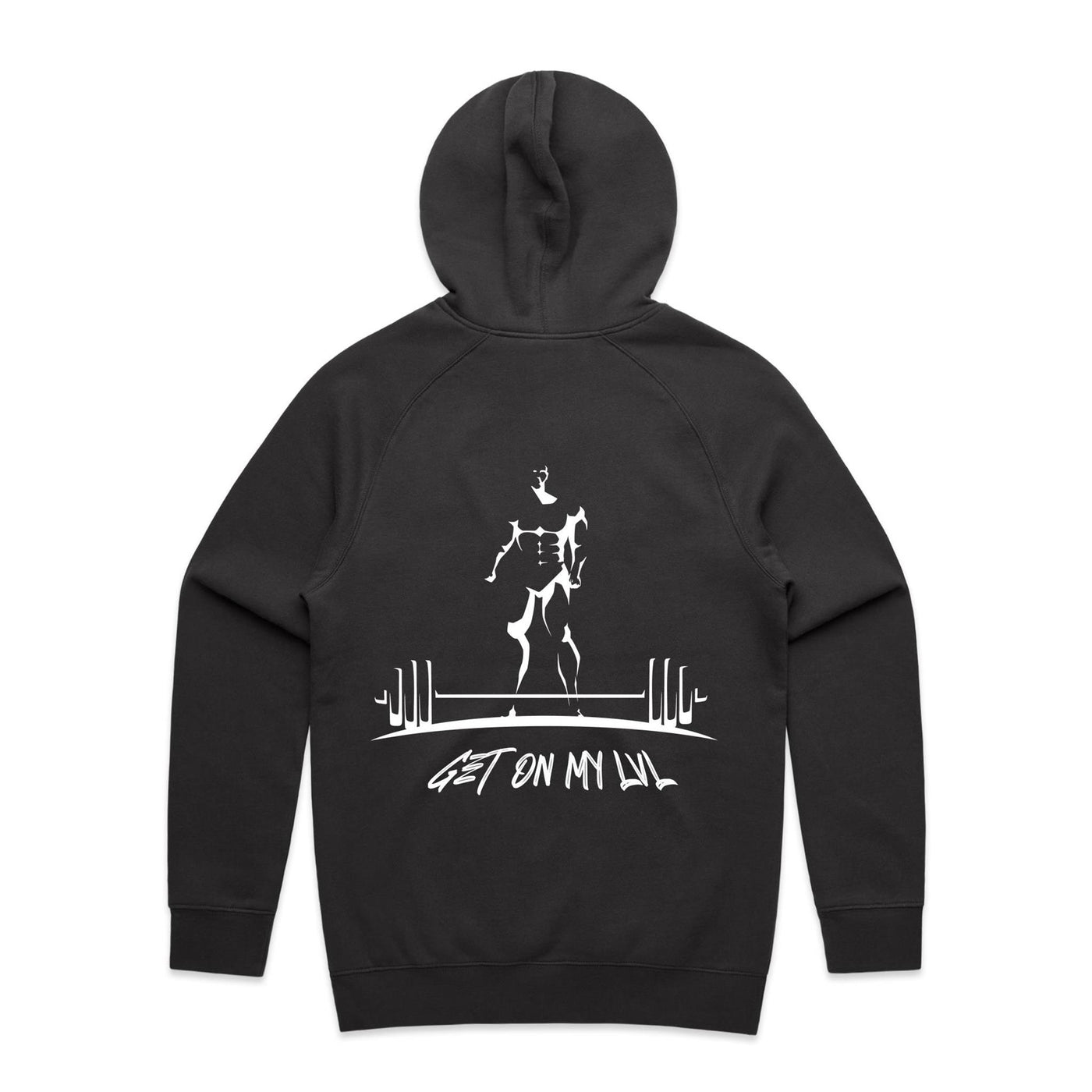 GET ON MY LVL - Mens Pocket Hoodie - BACK PRINT