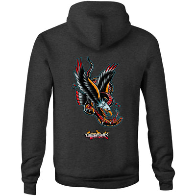 DEATH FROM ABOVE - Mens Pocket Hoodie - BACK PRINT