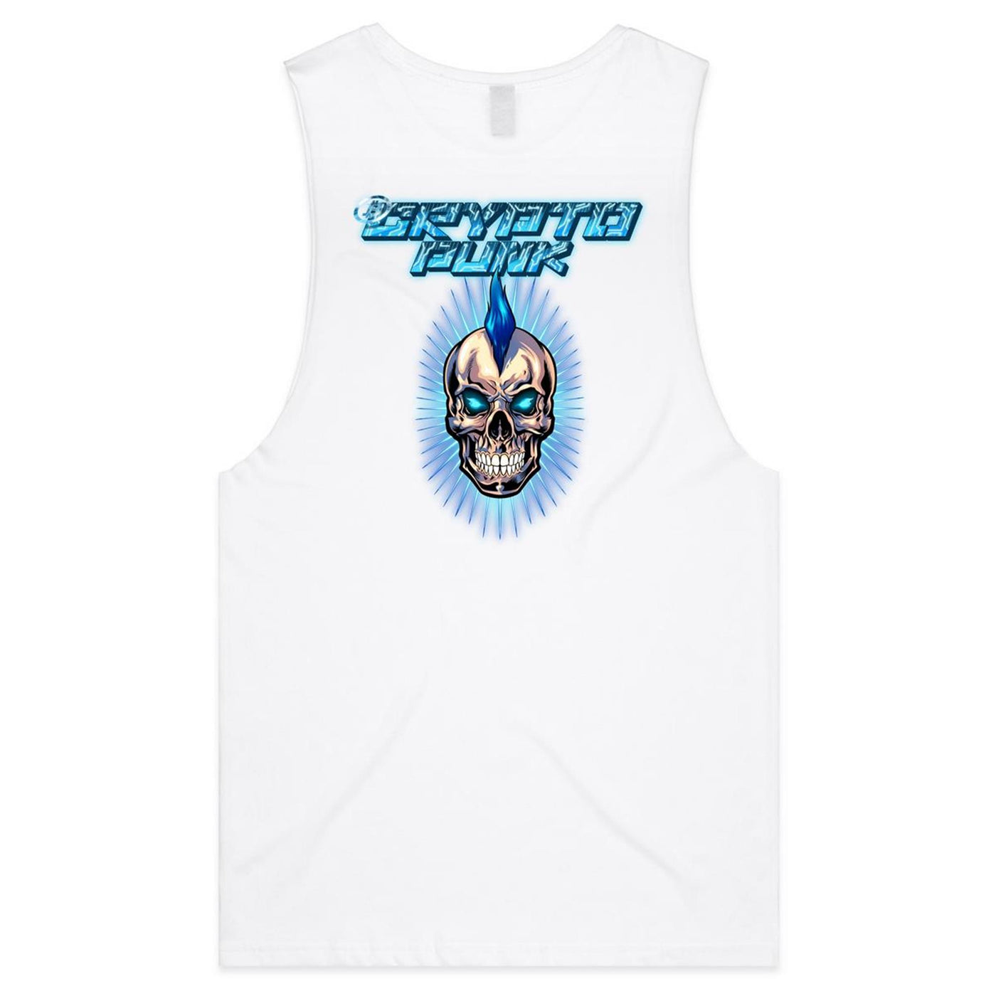 CRYPTO PUNK - Mens Sleeveless T-Shirt - BACK PRINT