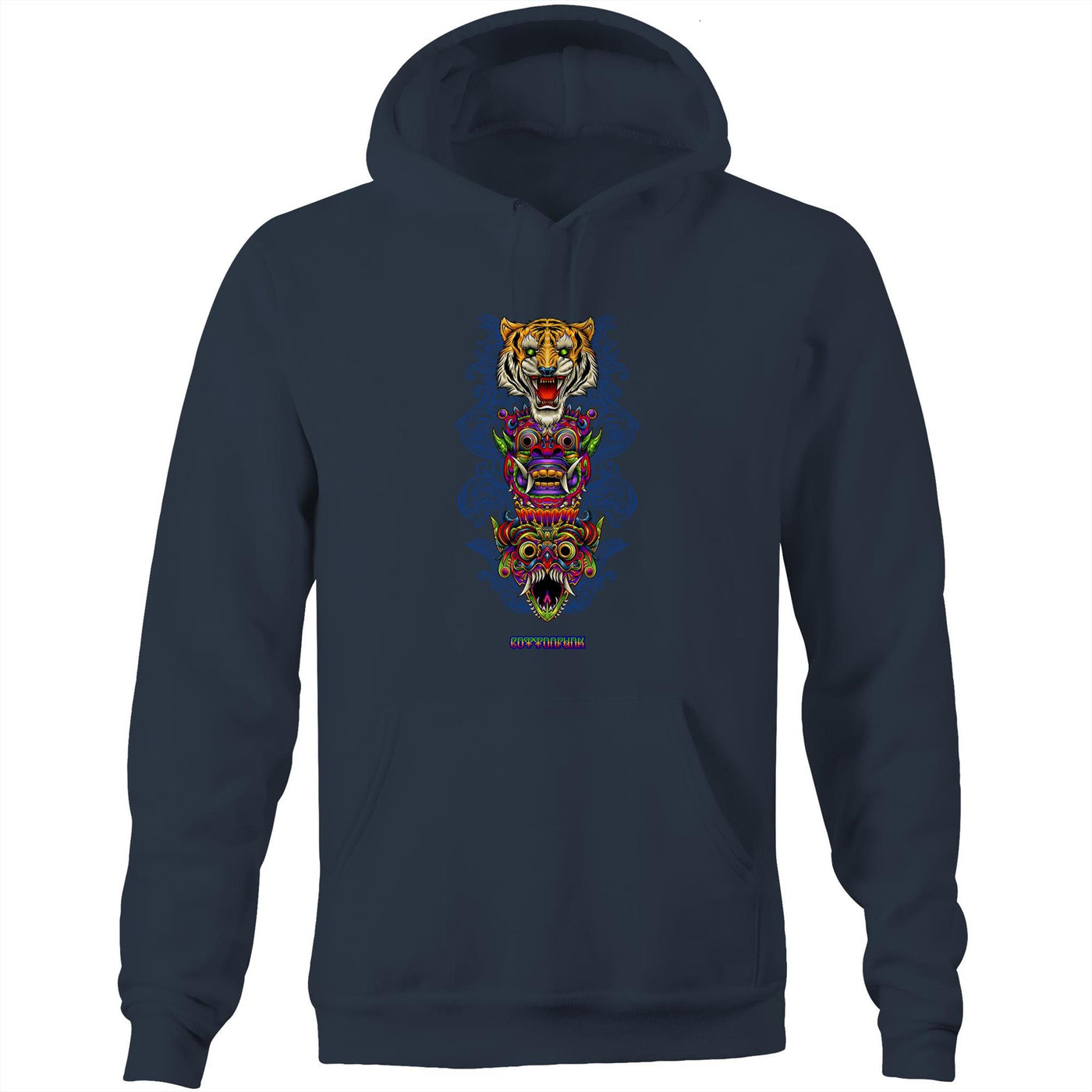 BALI SPIRITS - Mens Pocket Hoodie - FRONT PRINT