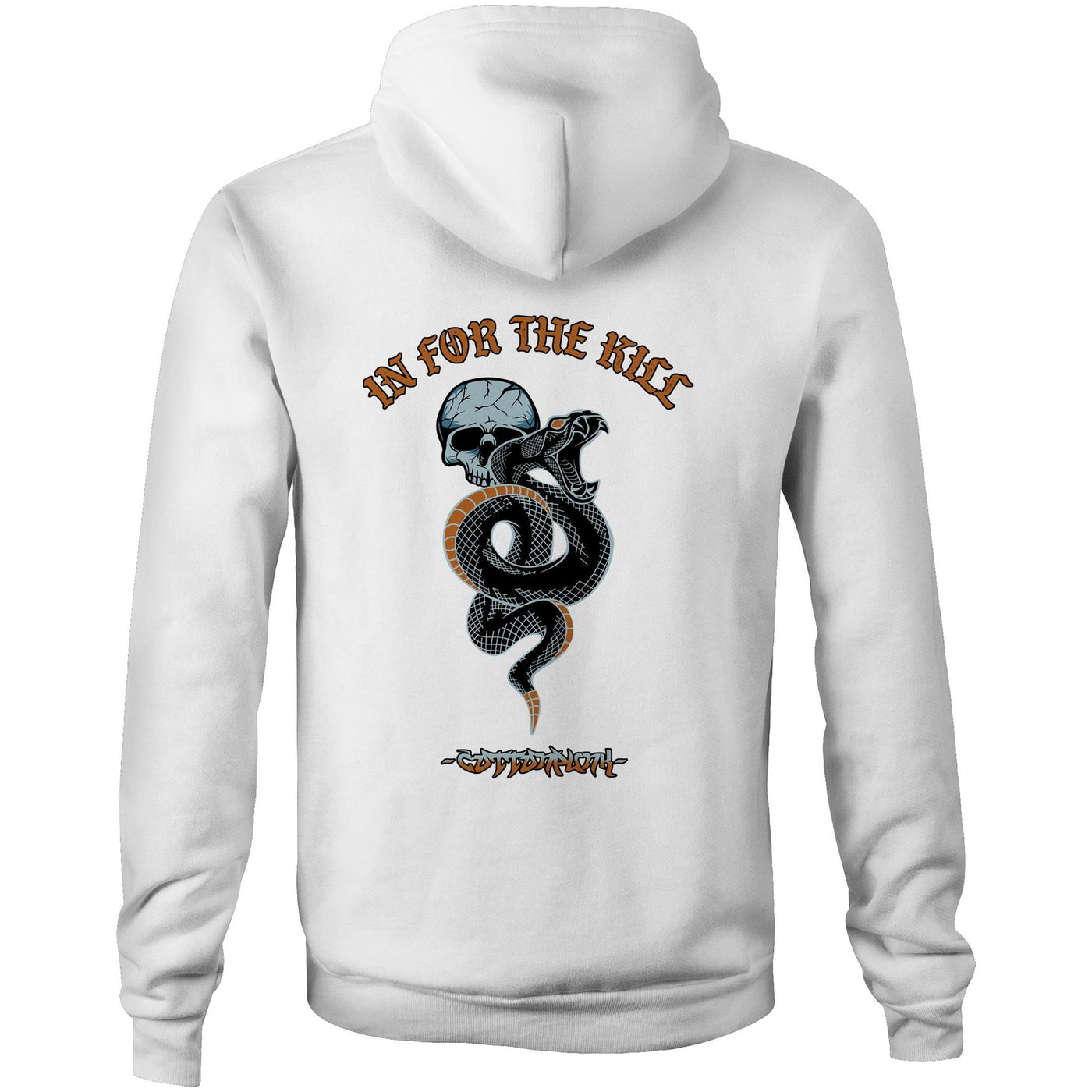 IN FOR THE KILL - Mens Pocket Hoodie - BACK PRINT