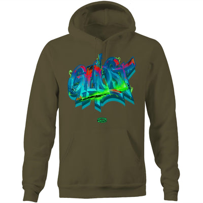 GHOST - Mens Pocket Hoodie - FRONT PRINT