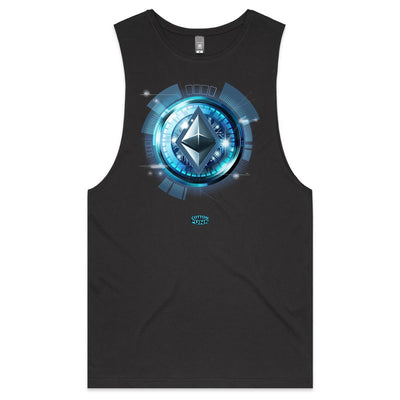 ETHEREUM - Mens Sleeveless T-Shirt - FRONT PRINT