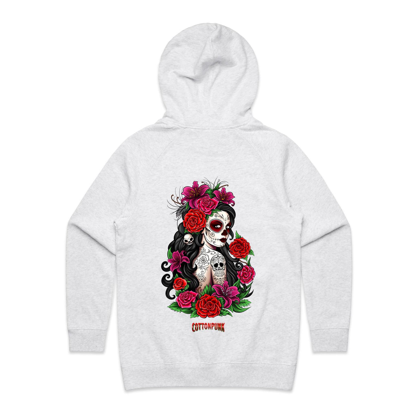 EL AMOR NUNCA MUERE - Womens Pocket Hoodie - BACK PRINT