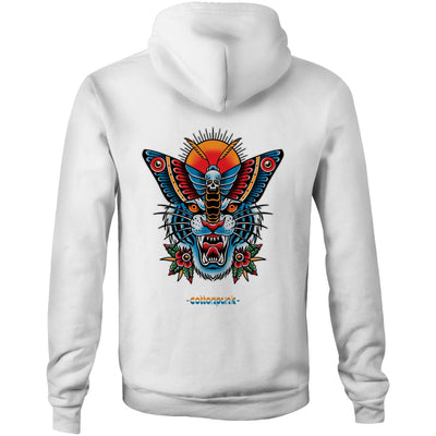 TIGERMOTH - Mens Pocket Hoodie - BACK PRINT