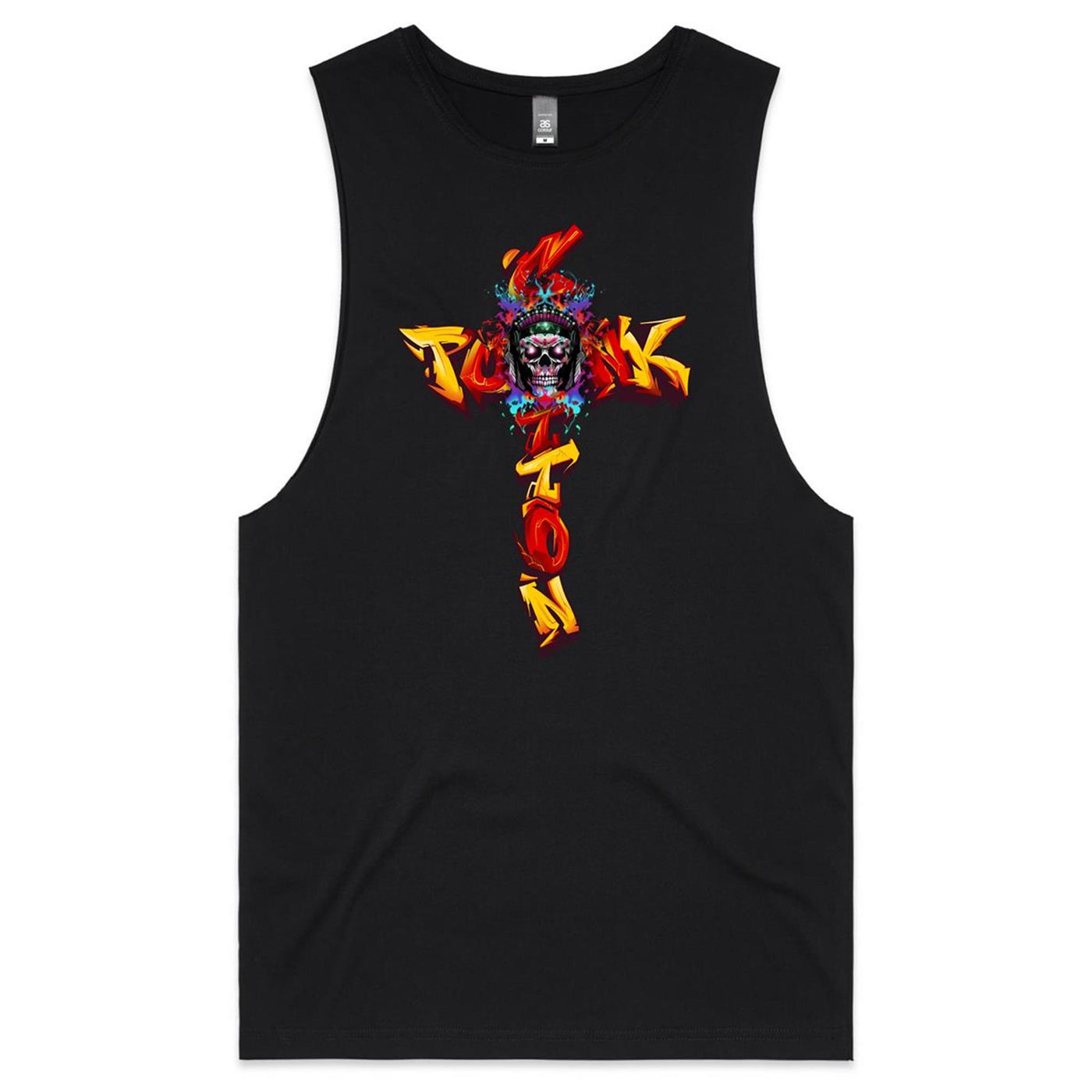 COTTONPUNK X HEAT - Mens Sleeveless T-Shirt - FRONT PRINT