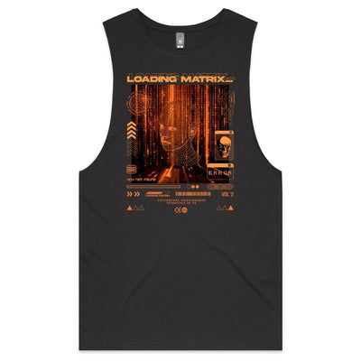 LOADING MATRIX 2 - Mens Sleeveless T-Shirt - FRONT PRINT