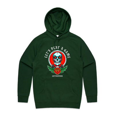 LET'S PLAY A GAME - Mens Pocket Hoodie - FRONT PRINT