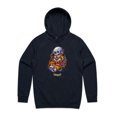 TIGER - Mens Pocket Hoodie - FRONT PRINT