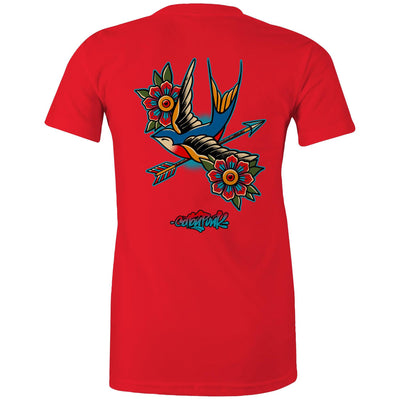 BIRD OF PREY (W) - Womens T-Shirt - BACK PRINT