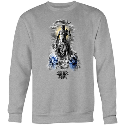 GOD WARRIOR - Mens Sweatshirt - FRONT PRINT