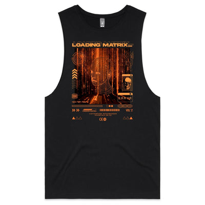 LOADING MATRIX 2 - Mens Sleeveless T-Shirt - FRONT PRINT