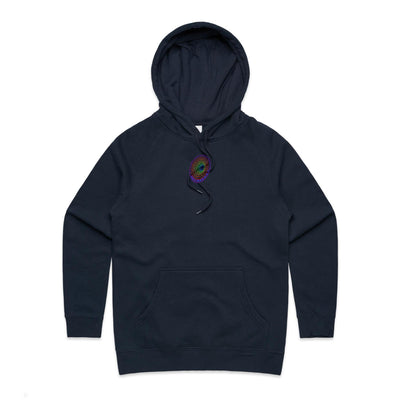 OPEN YOUR MIND (W) - Womens Pocket Hoodie - BACK PRINT